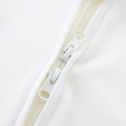 Baby Romper 100% Organic Cotton Pajamas One Piece Long Sleeve Zipper Footie Onesie for 0~12M Baby