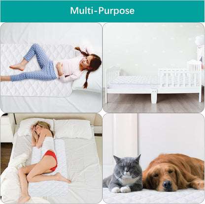 Waterproof Crib Mattress Protector Pad Cover 2 Pack 28" x 52", Anti Slip & Absorbent Waterproof Bed
