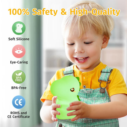One Fire Dinosaurs Night Lamp, Remote 16 Colors Baby Night Lights for Nursery,Dimmable Dinosaur