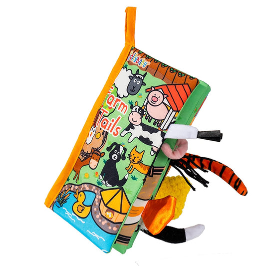 Jollybaby Baby Cloth Books, Touch & Feel Crinkle Soft Books, for Infants Babies, Toddler Early