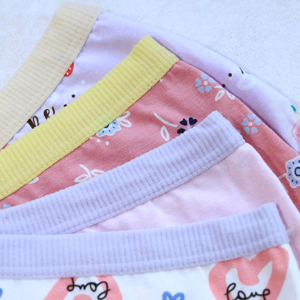 Little Girls' soft and breathable Comfort Panty Briefs Toddler Undies and Cotton Bikini Underwear