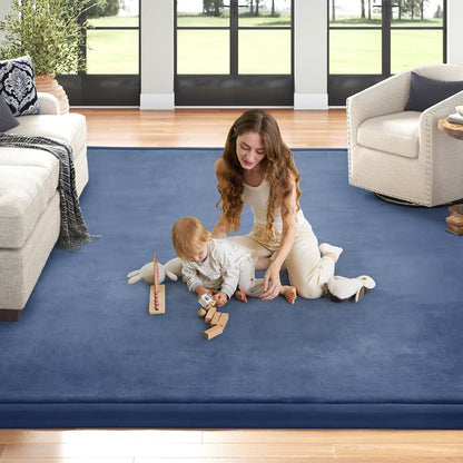 Baby Play Mat 1.2" Thick Memory Foam Nursery Rug Area Rug, 13’1” X 6’7” Yoga Mat Playmat Crawling