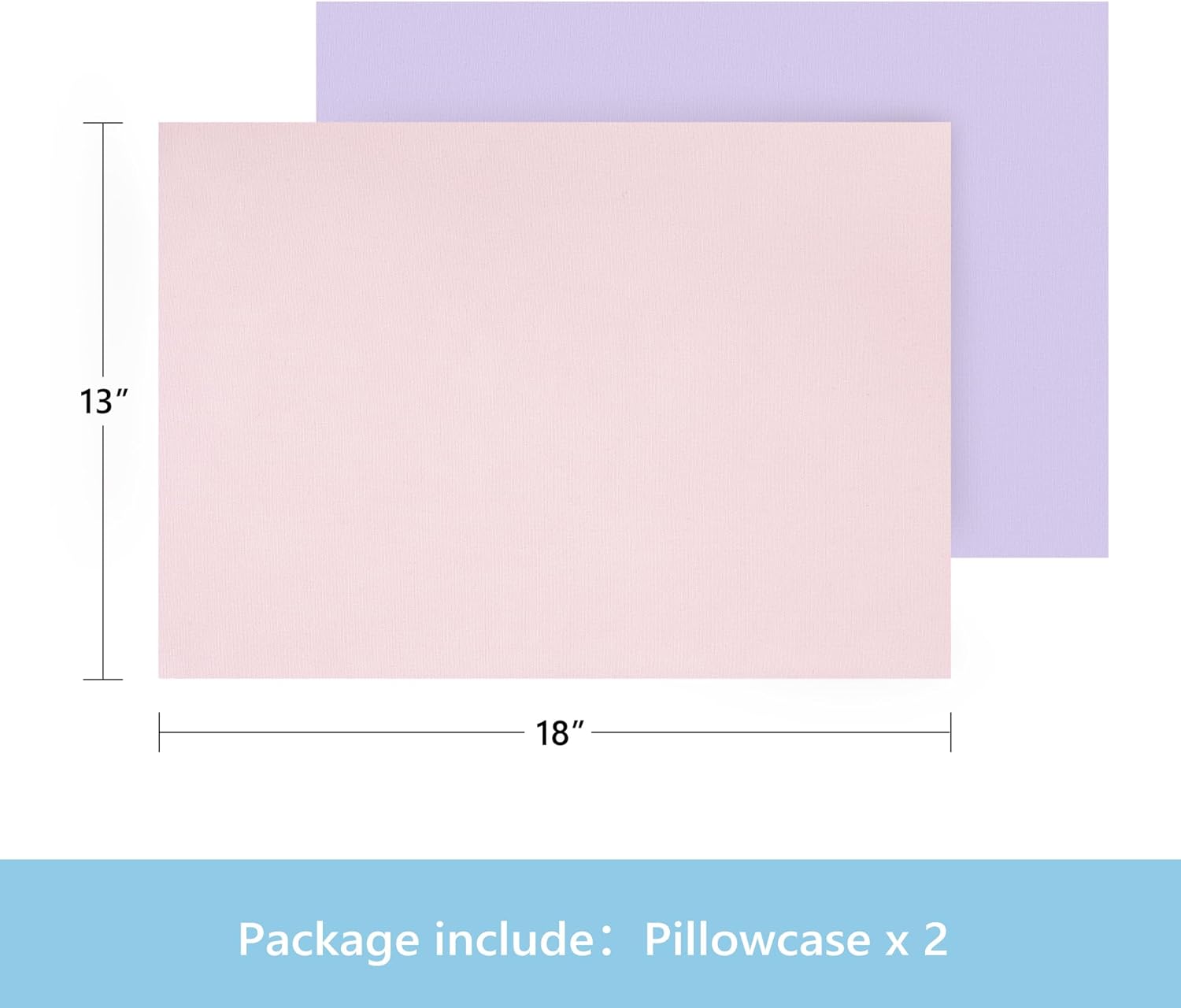 TILLYOU Toddler Pillowcase 2 Pack with Envelope Closure,13" x 18" Silky Soft Microfiber Travel Kids