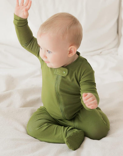 VAENAIT BABY Infant Toddler Boys Girls Footed One-Piece Sleep and Play Premium Modal Pajamas 1-2