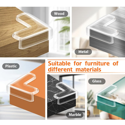 14 Pack Corner Protectors for Baby, Clear Furniture Table Corner Guards Protectors Edge Bumper