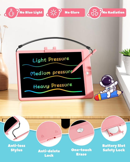 KOKODI LCD Writing Tablet, 16 Inch Colorful Toddler Doodle Board Drawing Tablet, Erasable Reusable