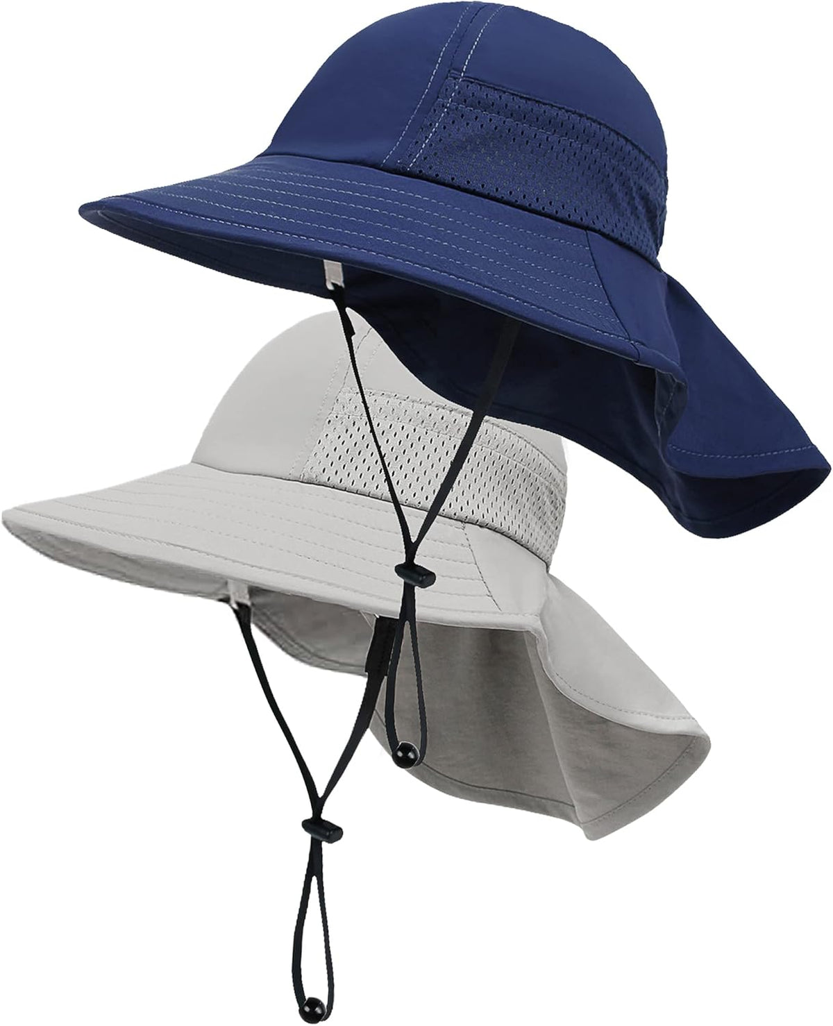 Toddler Baby Sun Hat Kids Summer UPF 50+ for Boys Girls Adjustable Beach Hats with Bucket Wide Brim