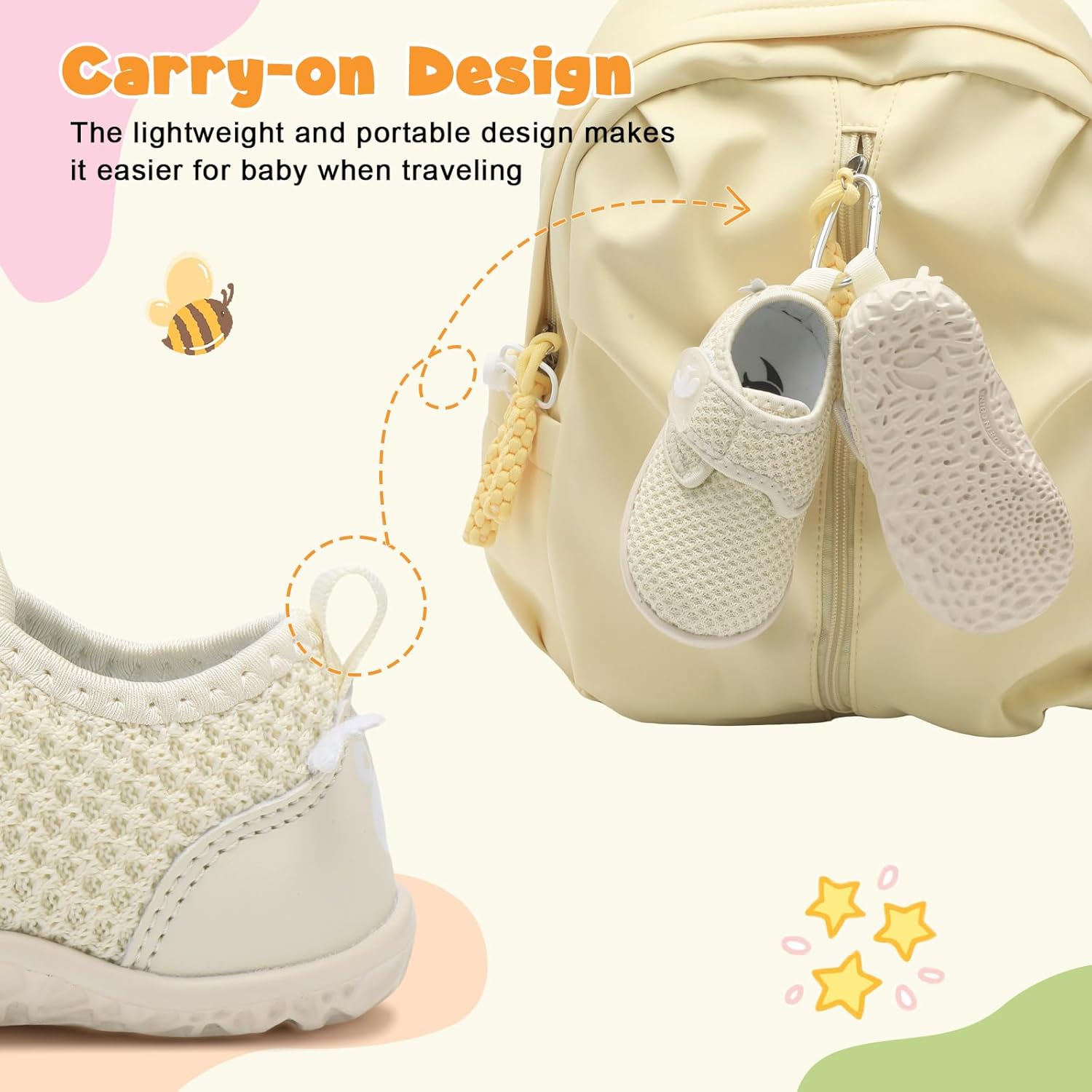 FEETCITY Baby Walking Shoes Barefoot Baby Shoes Infant Sneakers Newborn Crib Shoe Lightweight