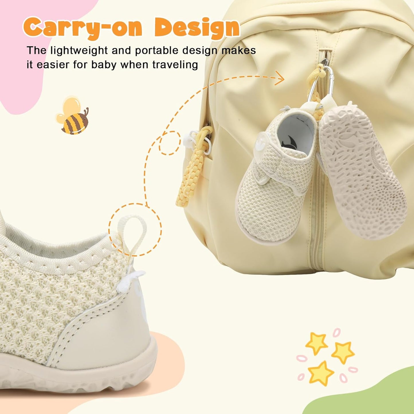 FEETCITY Baby Walking Shoes Barefoot Baby Shoes Infant Sneakers Newborn Crib Shoe Lightweight