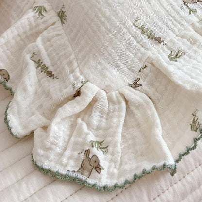 BuLuTu Muslin Toddler Pillowcase for Toddler Bed, Soft Breathable Standard Size Pillow Cover