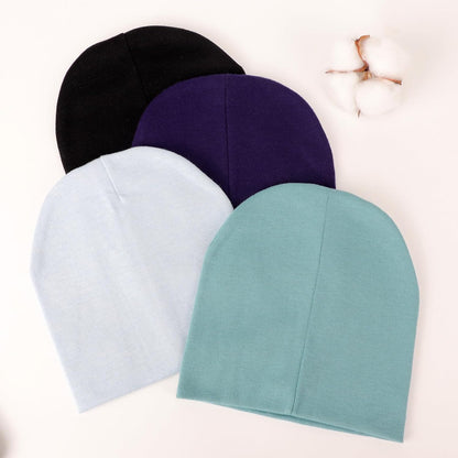 DRESHOW BQUBO 4 Pieces Baby Beanie Newborn Toddler Soft Cute Knit Hat Hospital Hats for Baby Boys