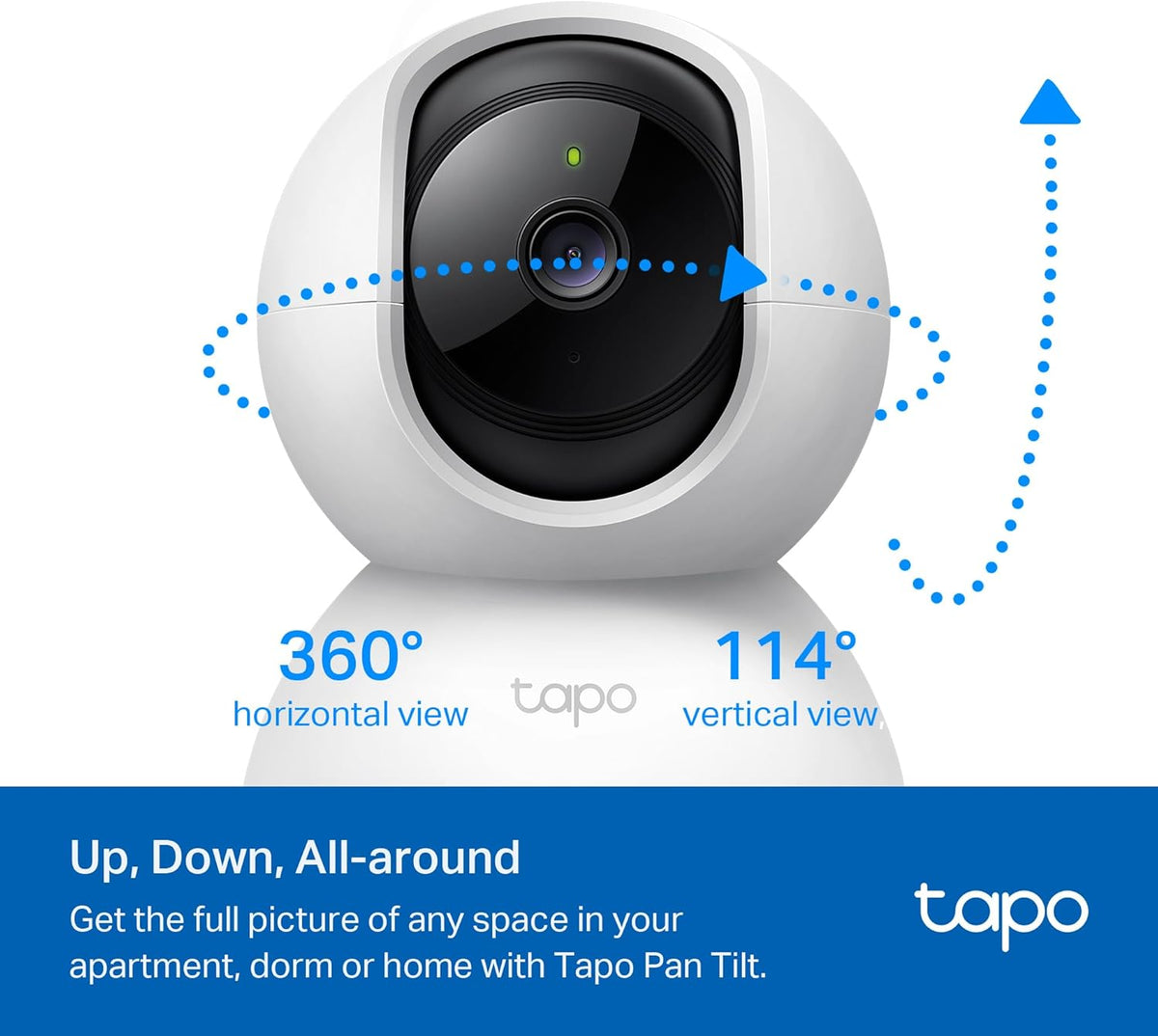 TP-Link Tapo 2K Pan/Tilt Security Camera for Baby Monitor, Dog Camera w/Motion Detection, 2-Way