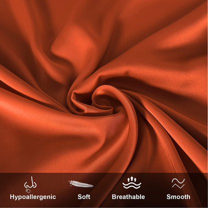 Mulberry Silk Pillowcase for Hair and Skin,Cooling Silk Pillow Case with Hidden Zipper,Allergen