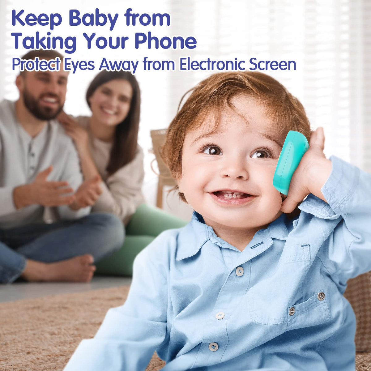Toys for 1 Year Old Boy, 15 Functions Phone Baby Toys 6-12 Months, Baby Cell Phone 12-18 Months
