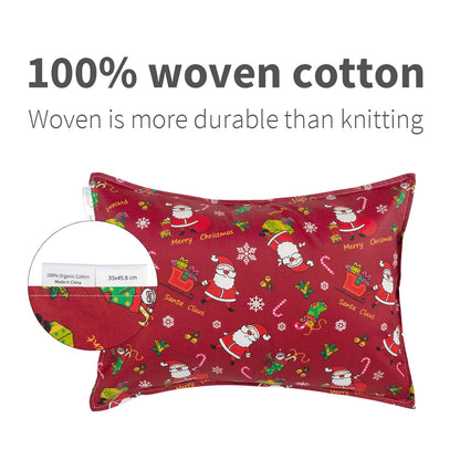 ALVABABY Toddler Pillowcases 2 Pack Organic Cotton Kids Pillow Cover Fit 13"x 18" or 12"x16"