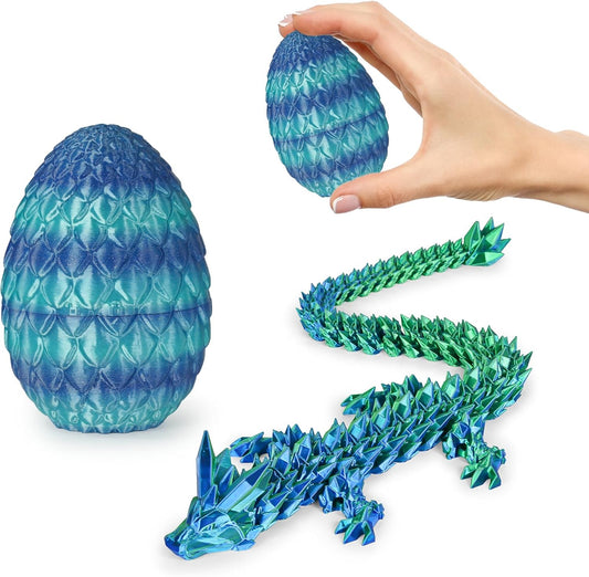 Small Dragon Eggs with Dragon Inside, 3D Printed Surprise Funny Gifts for Kids, Articulated Dragon