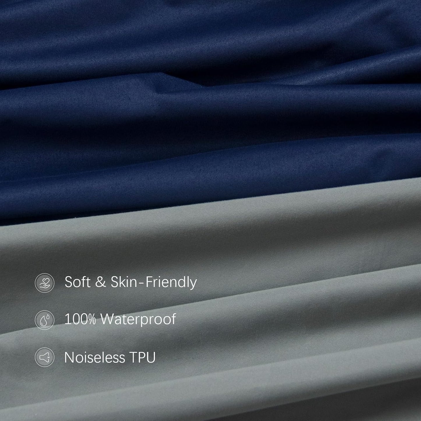 Crib Sheets Waterproof 2 Pack, Crib Mattress Protector, Toddler Fitted Crib Sheet Neutral, Ultra