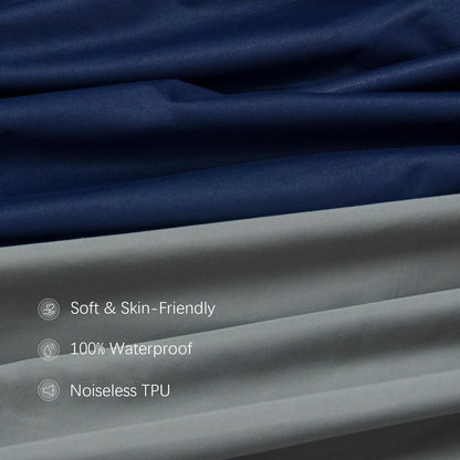 Crib Sheets Waterproof 2 Pack, Crib Mattress Protector, Toddler Fitted Crib Sheet Neutral, Ultra