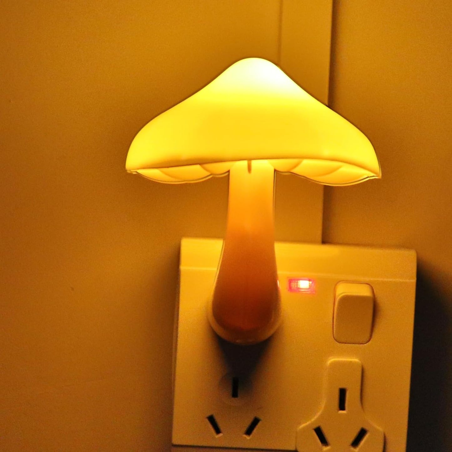 AUSAYE 5 Pack Sensor LED Night Lights Plug in Lamp Mushroom Light for Adults Kids NightLight