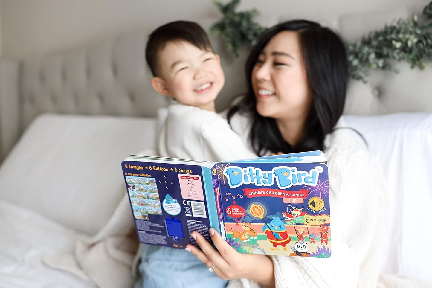 Ditty Bird Chinese & English Nursery Rhymes | Bilingual Musical Book for Toddlers & Babies | Fun