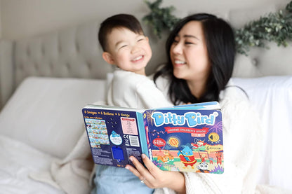 Ditty Bird Chinese & English Nursery Rhymes | Bilingual Musical Book for Toddlers & Babies | Fun