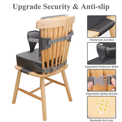 TOTIDYH Toddler Booster Seat for Dining Table,Kitchen Chair Booster Cushion