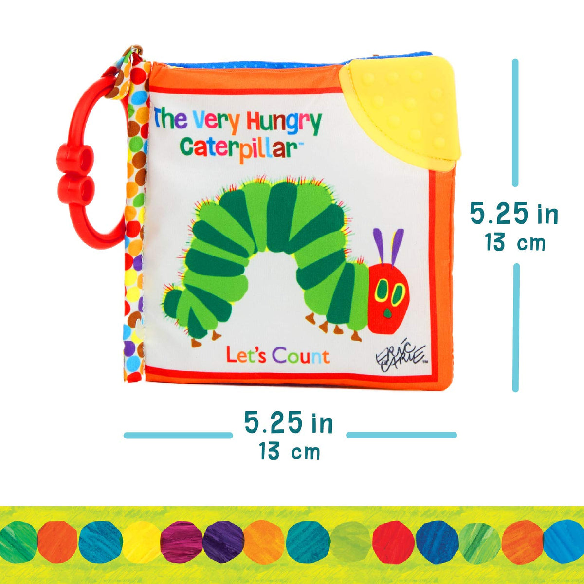 Let's Count Soft Book - World of Eric Carle the Very Hungry Caterpillar Baby on the Go Clip