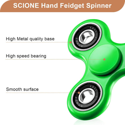 SCIONE Fidget Spinner Toy 1 Pack, Stress Anxiety Relief Sensory Fidget Toys for Kids Adults, Cool