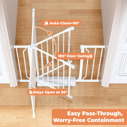 Cideny Baby Gate No Drilling, 29"-40" Dog Gate Indoor for Stairs & Doorways