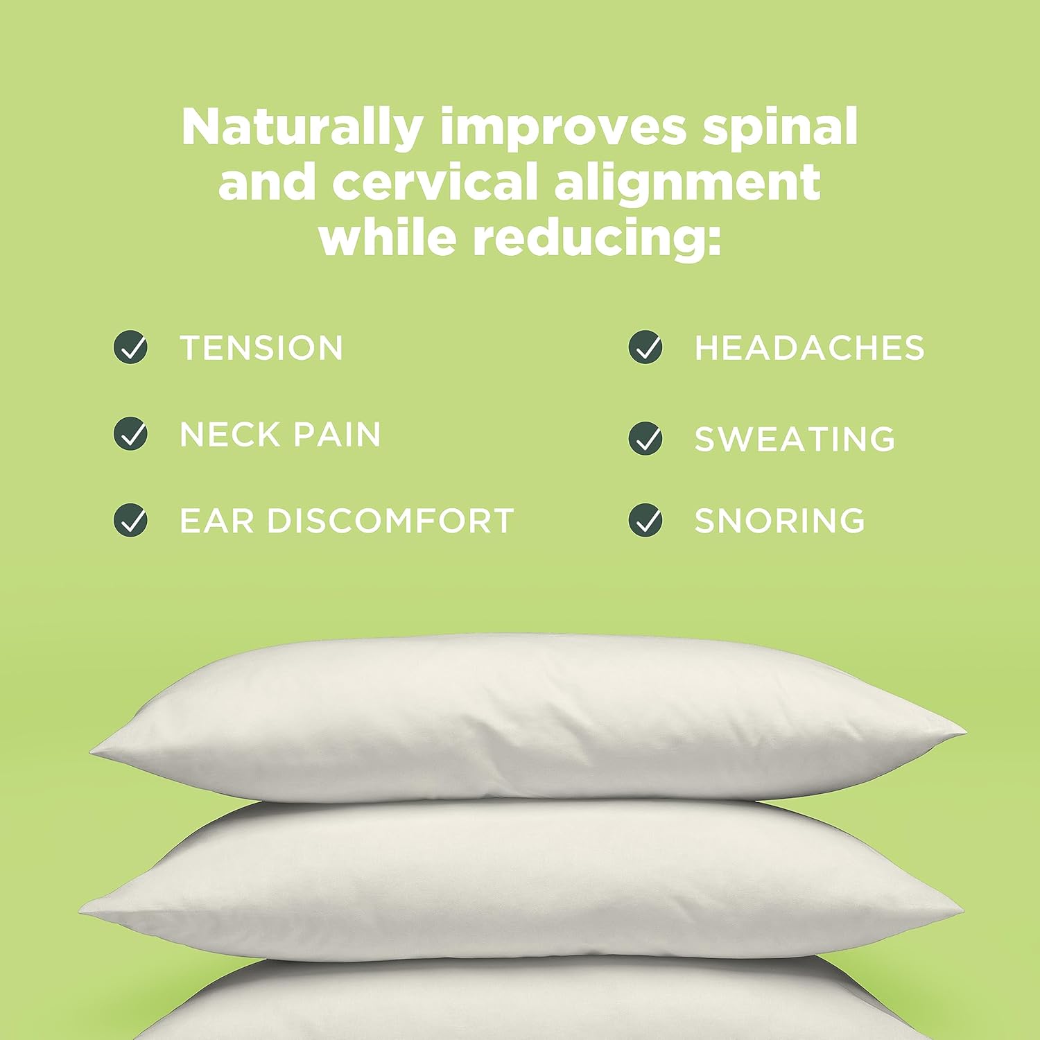 Bean Products Kapok 14" x 20" Japanese Pillow - Breathable, Eco-Friendly and Durable Organic Cotton