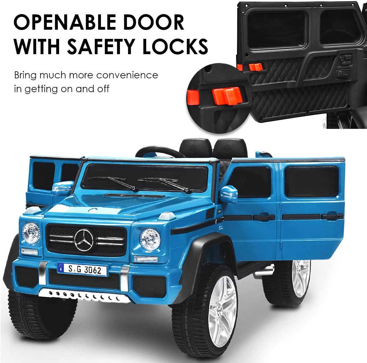 Costzon Ride on Car, Licensed Mercedes-Benz Maybach, 12V Battery Powered Vehicle Toy w/ 2 Motors