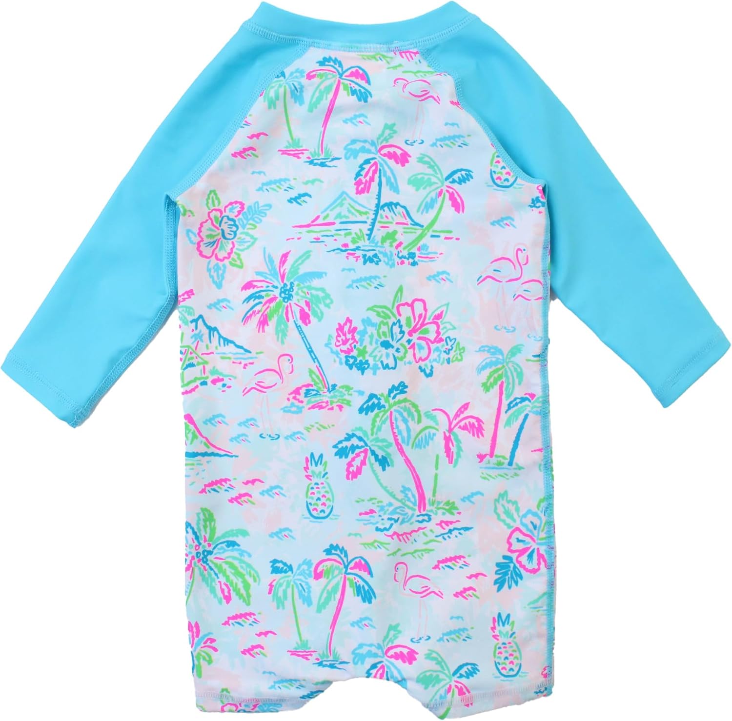 RUGGEDBUTTS Baby/Toddler Boy Swimsuit, One Piece Zipper Rash Guard Sunsuit with UPF 50+ Sun
