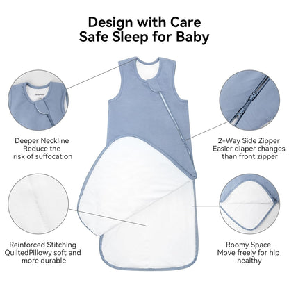 BubblePanda Rayon Made from Bamboo Sleep Sack 6-12 Months 0.5 Tog Soft Lightweight Toddler Sleep
