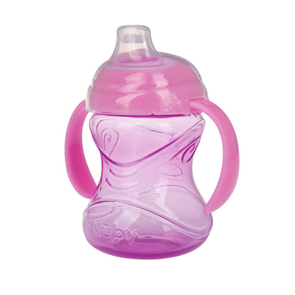 Nuby Clik-It Grip N' Sip Soft Spout No-Spill Training Sippy Cup with Handles - (3-Pack) 10 oz - 4+