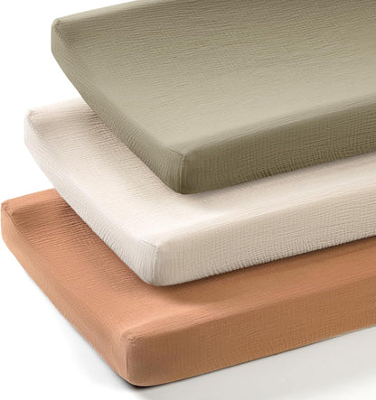 lulumoon Baby Changing Pad Cover: Muslin Diaper Changing Table Pad Cover - Changing Pad Sheets for