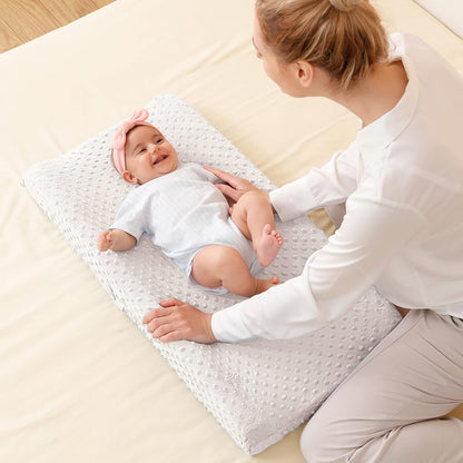 Baby Changing Pad Cover, Super Soft Plush Dot Diaper Changing Table Covers for Baby Girls and Boys