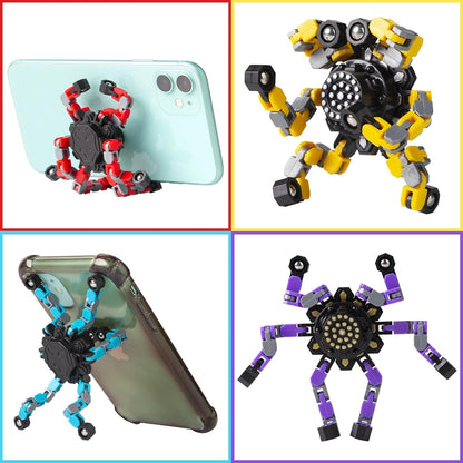 Transformable Fidget Spinners 2 Pcs for Kids and Adults Stress Relief Sensory Toys for Boys and