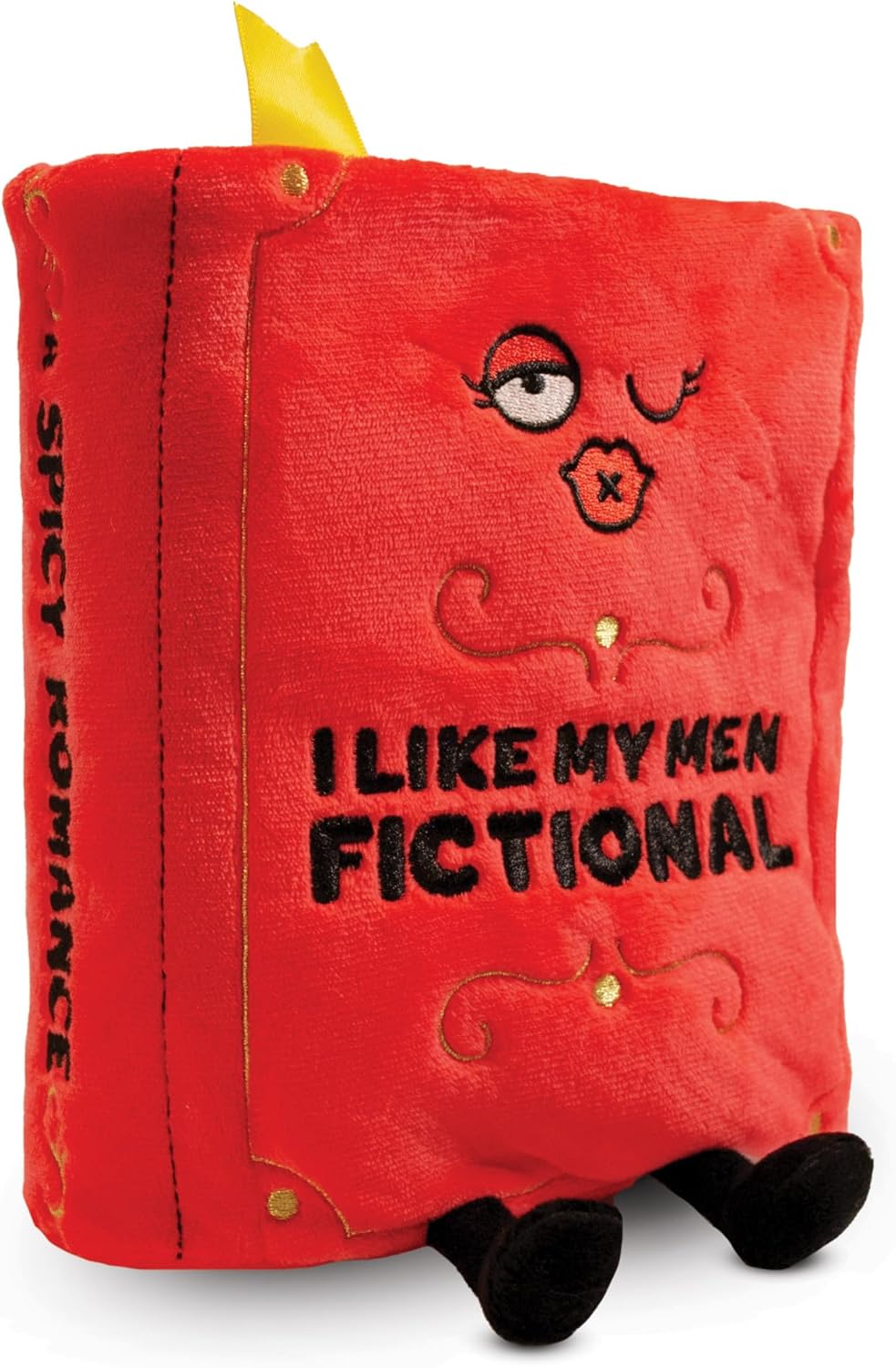 Book Lover Plushie, Funny Meme Gag Gift, Comical Plush Collectible, Stocking Stuffer Present, Great