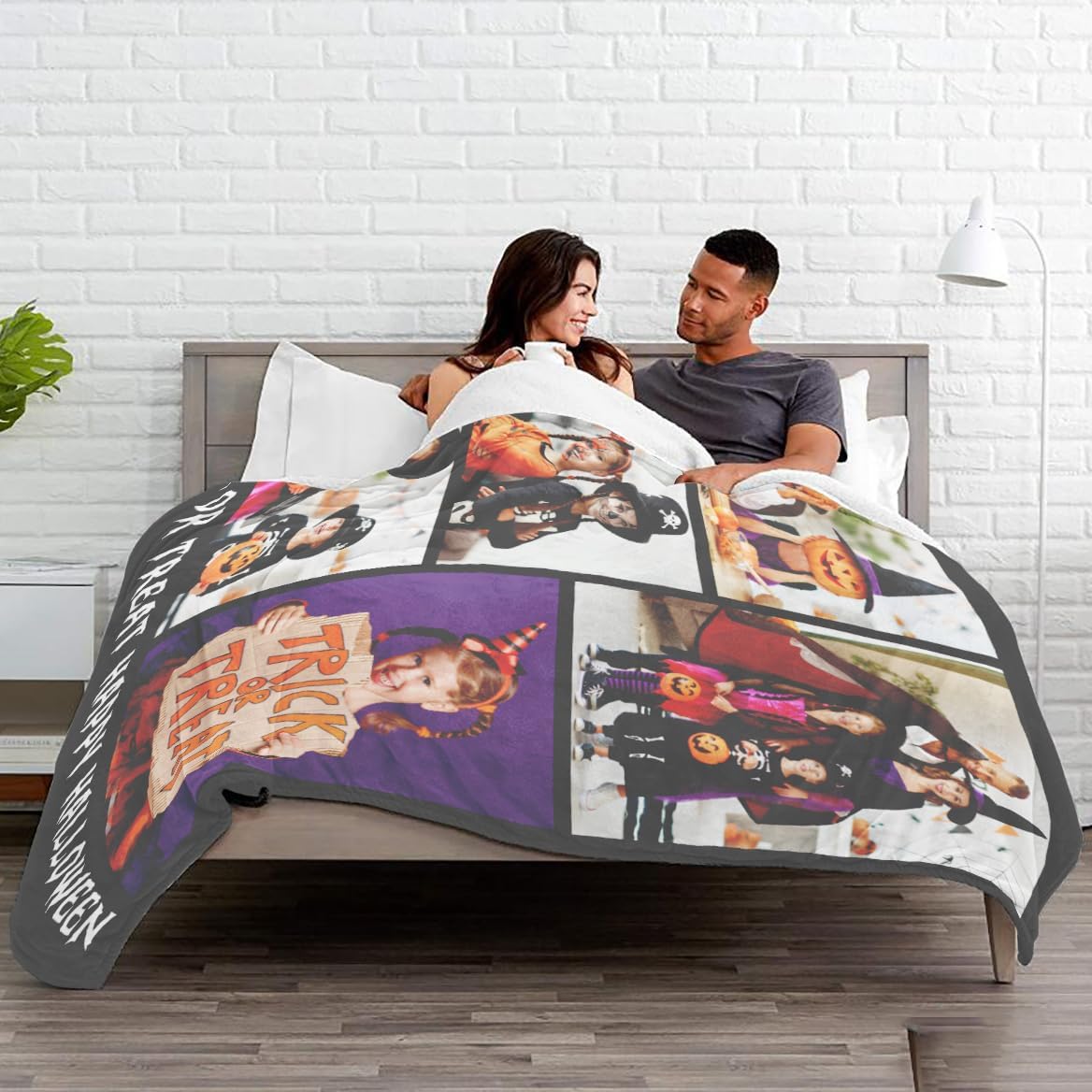 Ships Next Day, Personalized Photo Gifts for Girlfriend, Custom Made Bed Throw Blankets for Kids