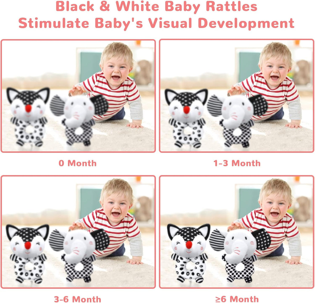 Baby Rattles 0-6 Months Newborn Toys Baby Toys 0-6 Months Rattles for Babies 0-6 Months Infant Toys