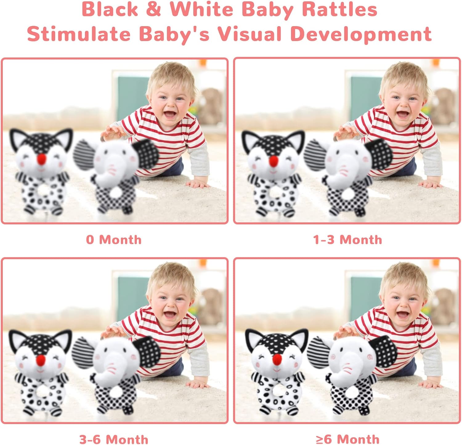 Baby Rattles 0-6 Months Newborn Toys Baby Toys 0-6 Months Rattles for Babies 0-6 Months Infant Toys