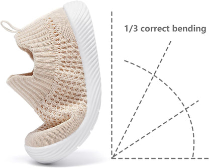 MORENDL Baby Toddler Walking Socks Non-Slip Breathable Unisex Casual Sneakers