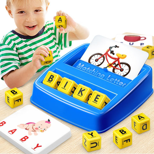 Educational Toys for 3 4 5 Year Old Boys Gift, Matching Letter Game Preschool ABC Learning Toys for