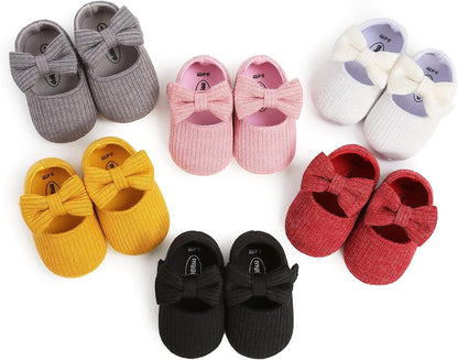 Baby Shoes Mary Jane Flats Non Slip Soft Sole Infant Toddler Sneakers First Walkers Party Christmas