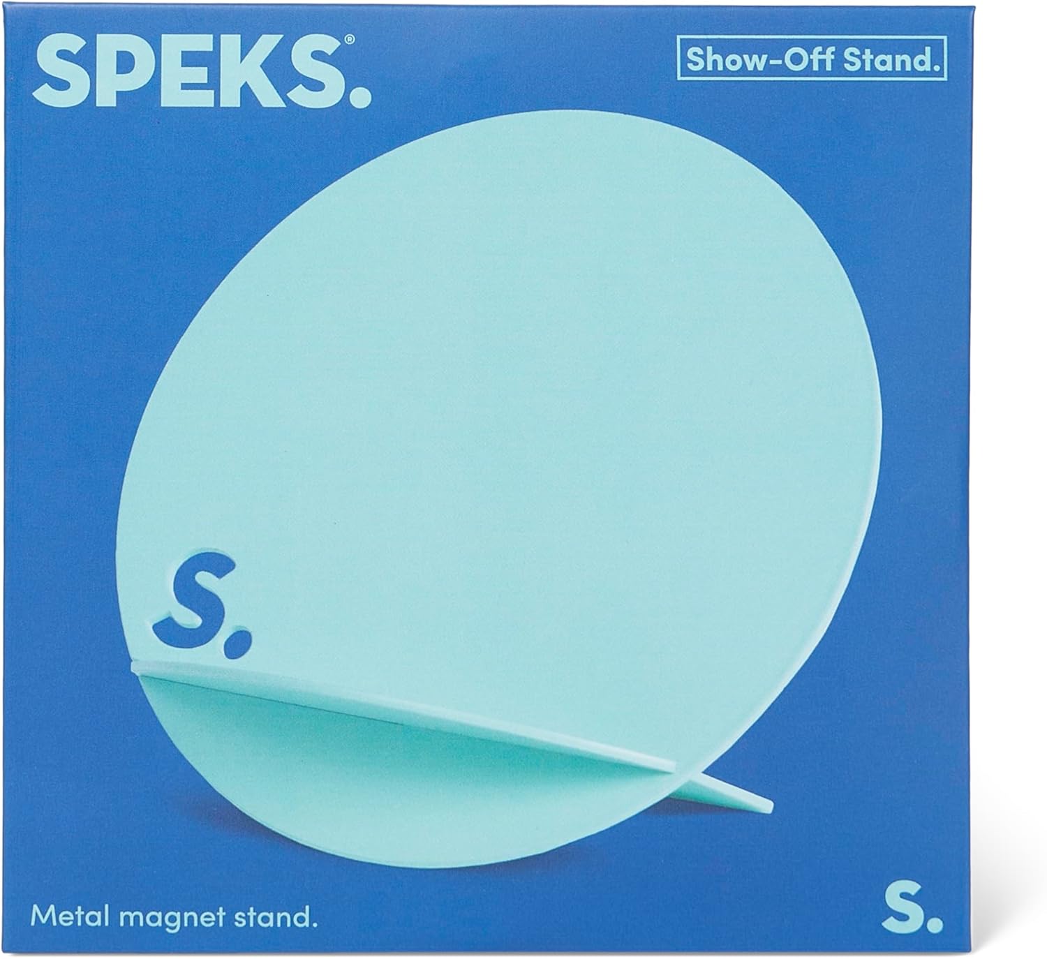 Speks Show Off Stand - Double Sided, Powder Coated Steel Magnetic Display Board - Mint - Magnets