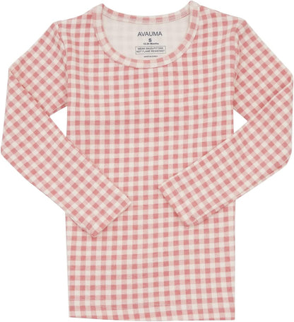 AVAUMA Baby Boys Girls Pajama Set 6M-7T Kids Cute Toddler Snug fit Pattern Design Pjs Cotton