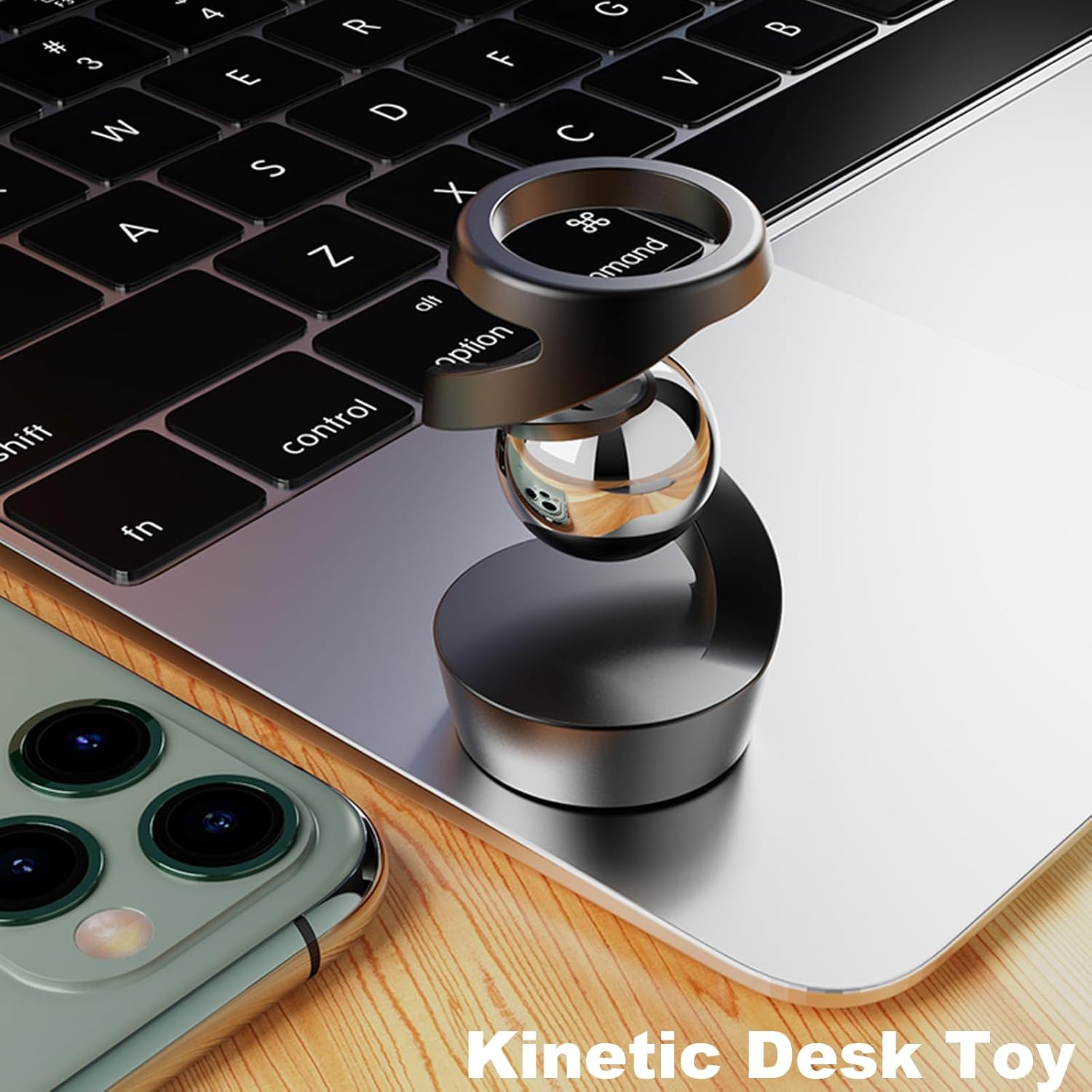 Fidget Toys Adult, Gravity Defying Kinetic Desk Toy, Metal ADHD Silent Fidget Toy Spinner, Balance