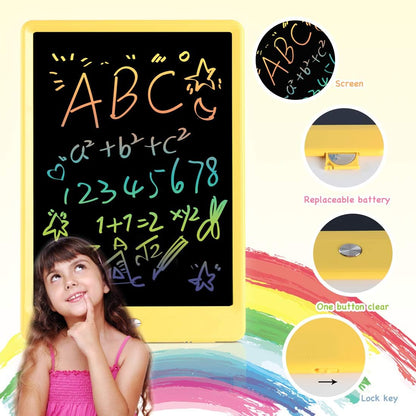 ORSEN LCD Writing Tablet 10 Inch, Colorful Doodle Board Drawing Tablet, Erasable Reusable Writing