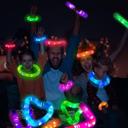 Glow Sticks Party Pack 12PCS-Glow in Dark Party Favor Supplies for Kids,Halloween Light Up Glow