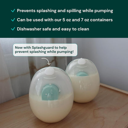 Willow Go - 5oz Reusable Milk Containers with Splash Guard - for use with Willow Go Hands Free